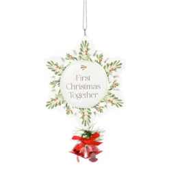First Christmas Together Snowflake Ornament