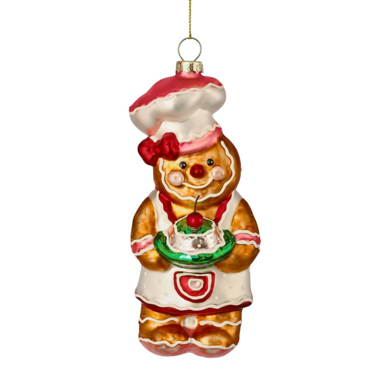 Sugar Spice Gingerbread Baker Ornament – Holding Cake 1 Sugar Spice Gingerbread Baker Ornament – Holding Cake
