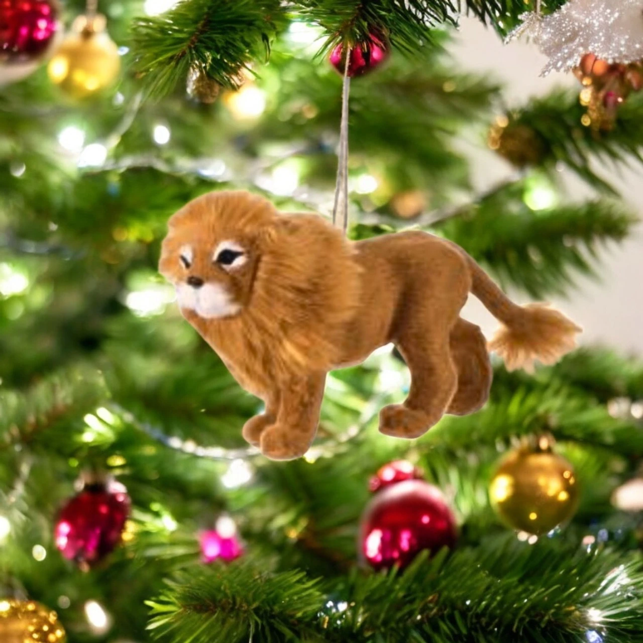 Fur Lion Ornament 2 Fur Lion Ornament - Image 2