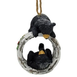 Christmas Loft Shop -Christmas Loft Shop 016900A Black Bear Cubs On Birch Tree side 80263.1668022113