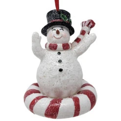 Snowman Tubing Ornament