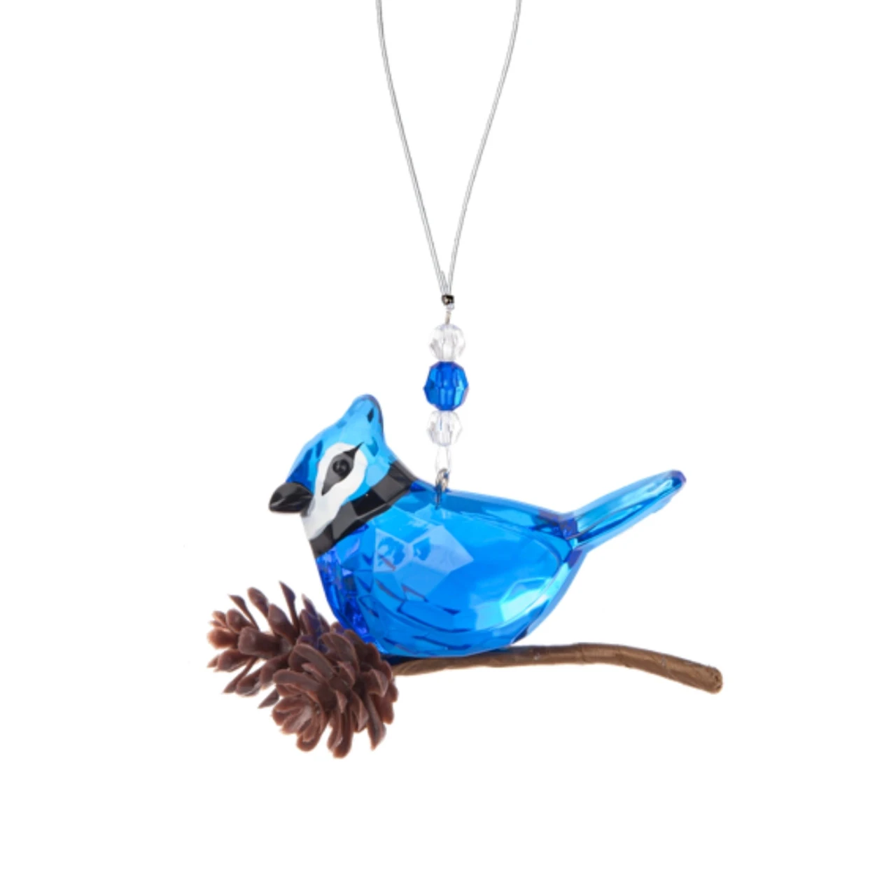Winter Pinecone Blue Jay Ornament 3 Winter Pinecone Blue Jay Ornament - Image 3