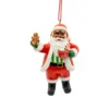 Kurt Adler Black Santa With Hot Cocoa Ornament