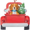 Kurt Adler Personalized Beagle In Back Of Truck Ornament