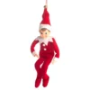 Boy Elf In Fleece Outfit Ornament