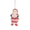 Paper Santa With Merry Holidays Ornament