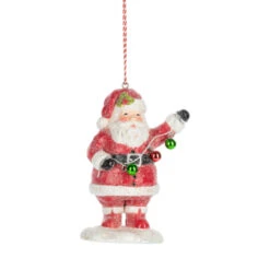 Paper Santa With Garland Ornament