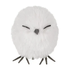 White Winter Owl Clip On Ornament
