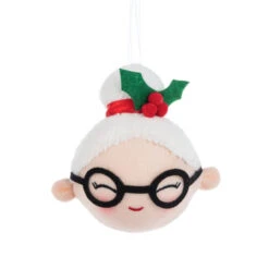 Stuffed Christmas Icons Mrs. Claus Ornament