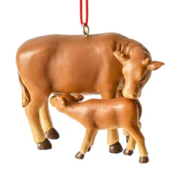 Cow And Calf Christmas Ornament