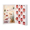 Lumineo Wood Advent Calendar With Church And Flying Santa Scene