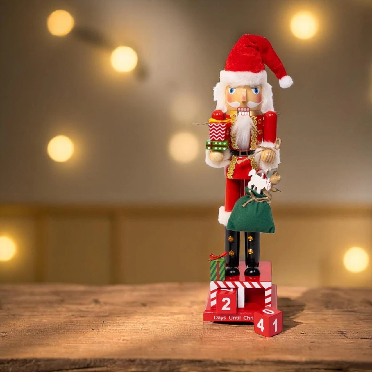 Kurt Adler Santa Countdown Calendar Nutcracker 2 Kurt Adler Santa Countdown Calendar Nutcracker - Image 2