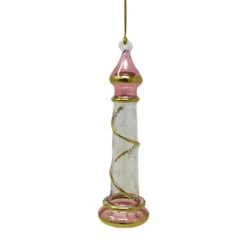 Egyptian Museum Pink Lighthouse Glass Ornament -Christmas Loft Shop 040754C 1 37628.1757507191