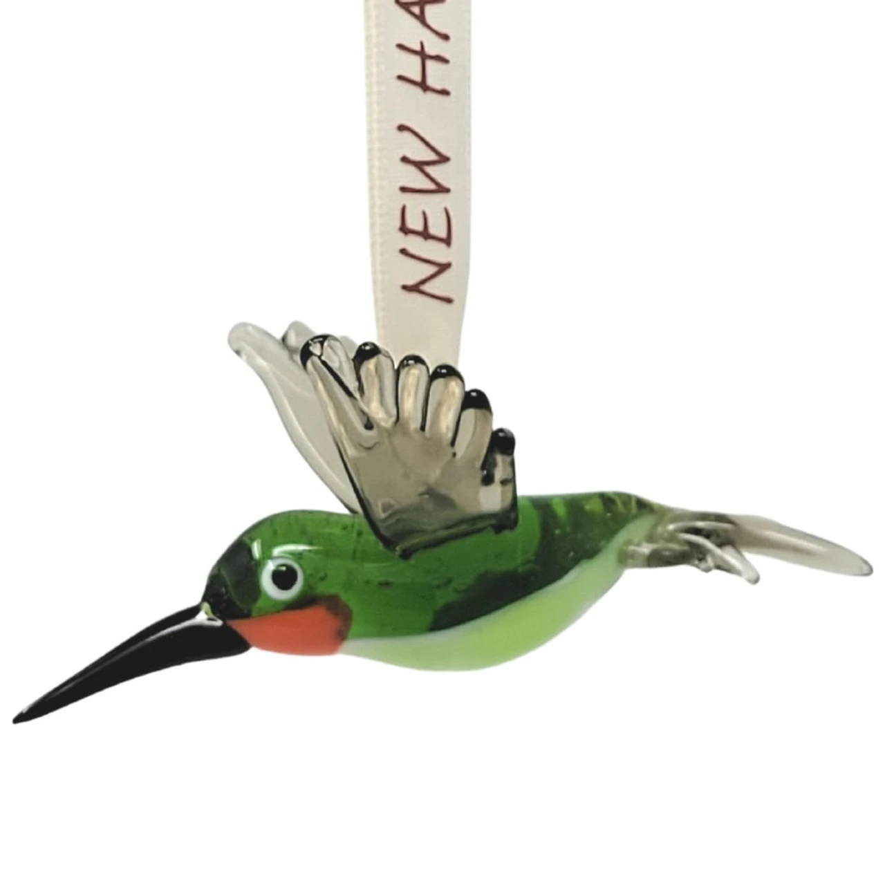 Hand Blown Glass New Hampshire Hummingbird Ornament 2 Hand Blown Glass New Hampshire Hummingbird Ornament - Image 2