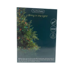 Lumineo 1000 LED Multi-Colored Compact Lights Green Wire -Christmas Loft Shop 071657 other side 53911.1701909336