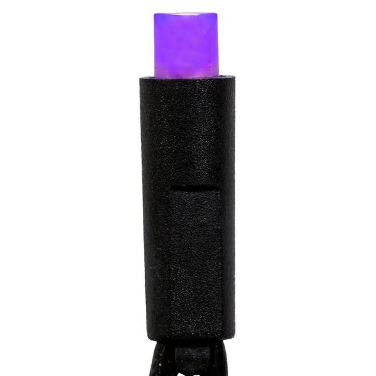 Kurt Adler 50-Light LED Purple Frost Light Black Wire Light Set - Image 2