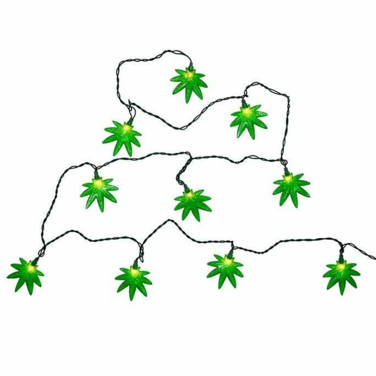 Kurt Adler 10-Light Cannabis Light Set 3 Kurt Adler 10-Light Cannabis Light Set - Image 3