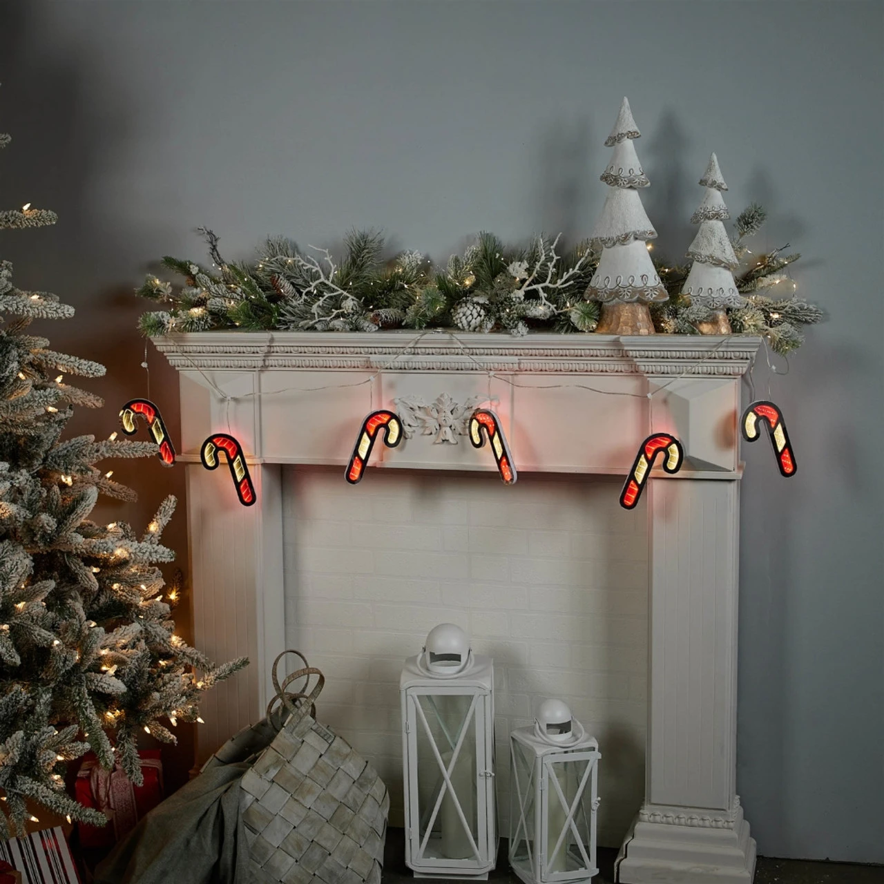 Infinity Light Candy Cane Garland 2 Infinity Light Candy Cane Garland - Image 2