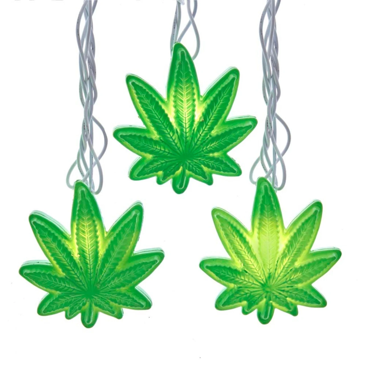 Kurt Adler Cannabis Leaf Light Set 2 Kurt Adler Cannabis Leaf Light Set - Image 2