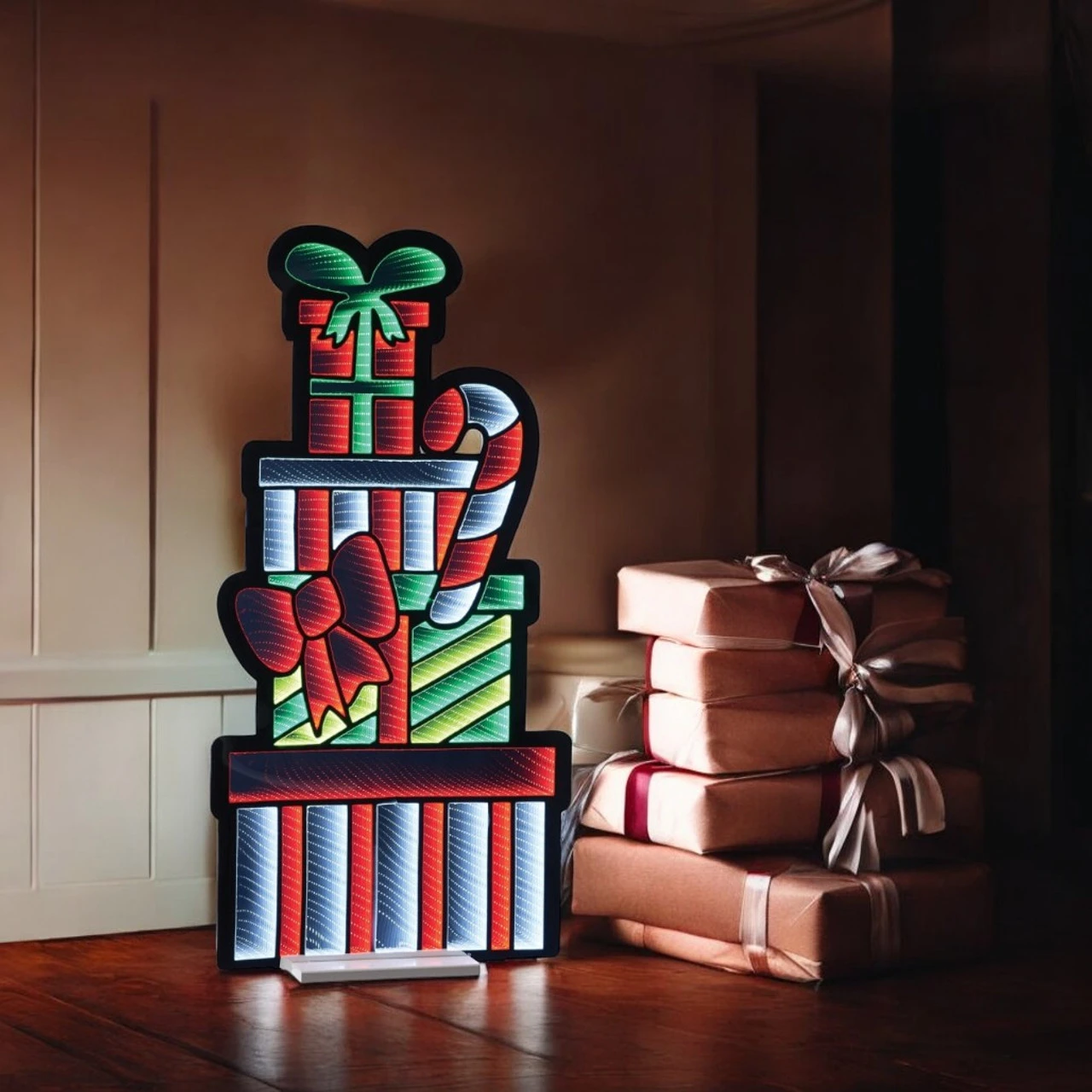 Package Stack And Candy Cane Infinity Light 2 Package Stack And Candy Cane Infinity Light - Image 2