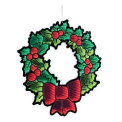 Holly Wreath With Bow Infinity Light