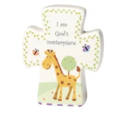 God Created Everything Musical Cross - Giraffe