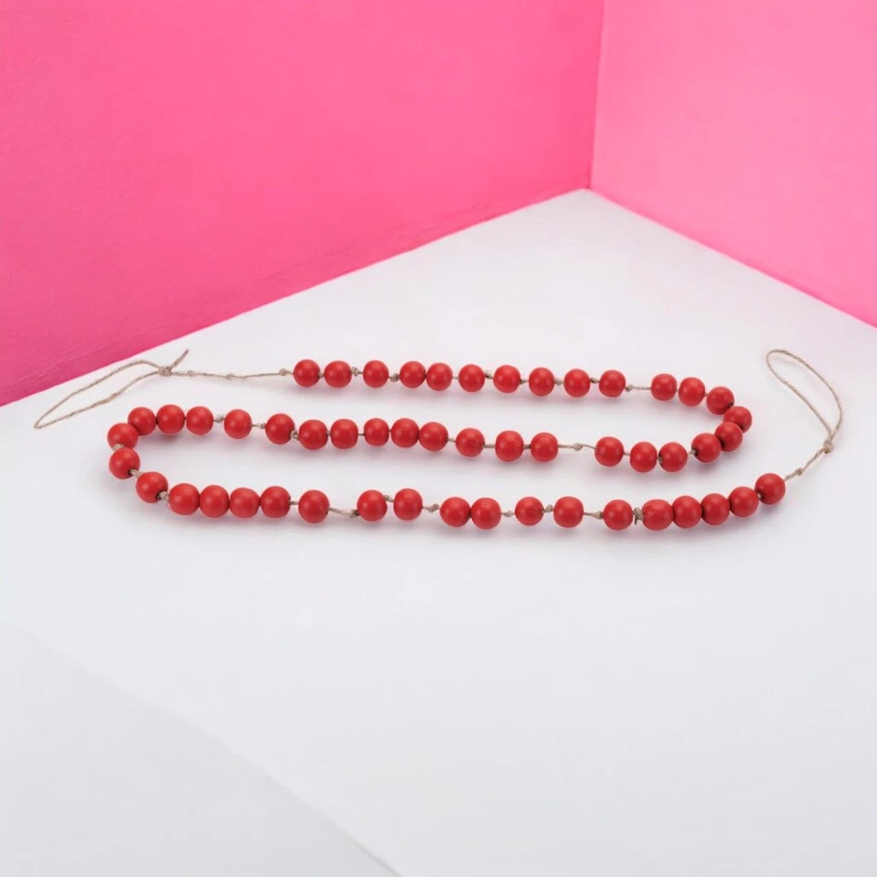 Red Bead Garland 2 Red Bead Garland - Image 2