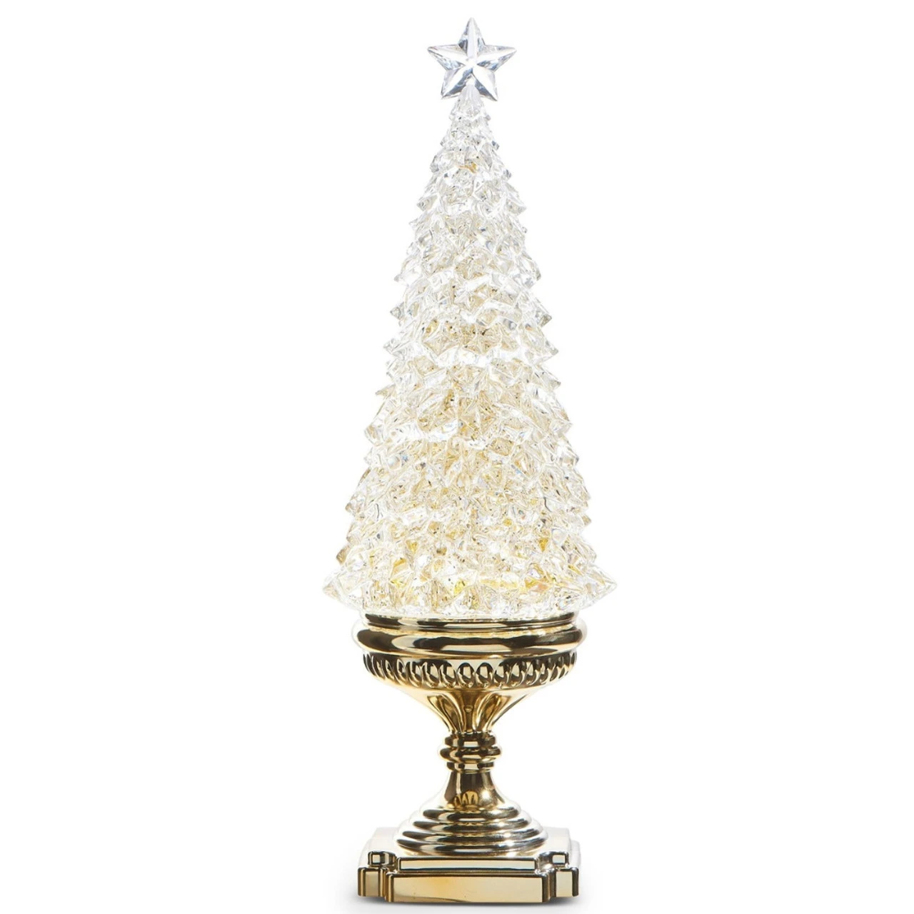 Gold Lighted Swirling Christmas Tree Water Shimmer 1 Gold Lighted Swirling Christmas Tree Water Shimmer