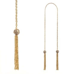 Gold Beaded Garland With Tassels