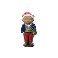 Dapper Bear With Blue Jacket Figurine