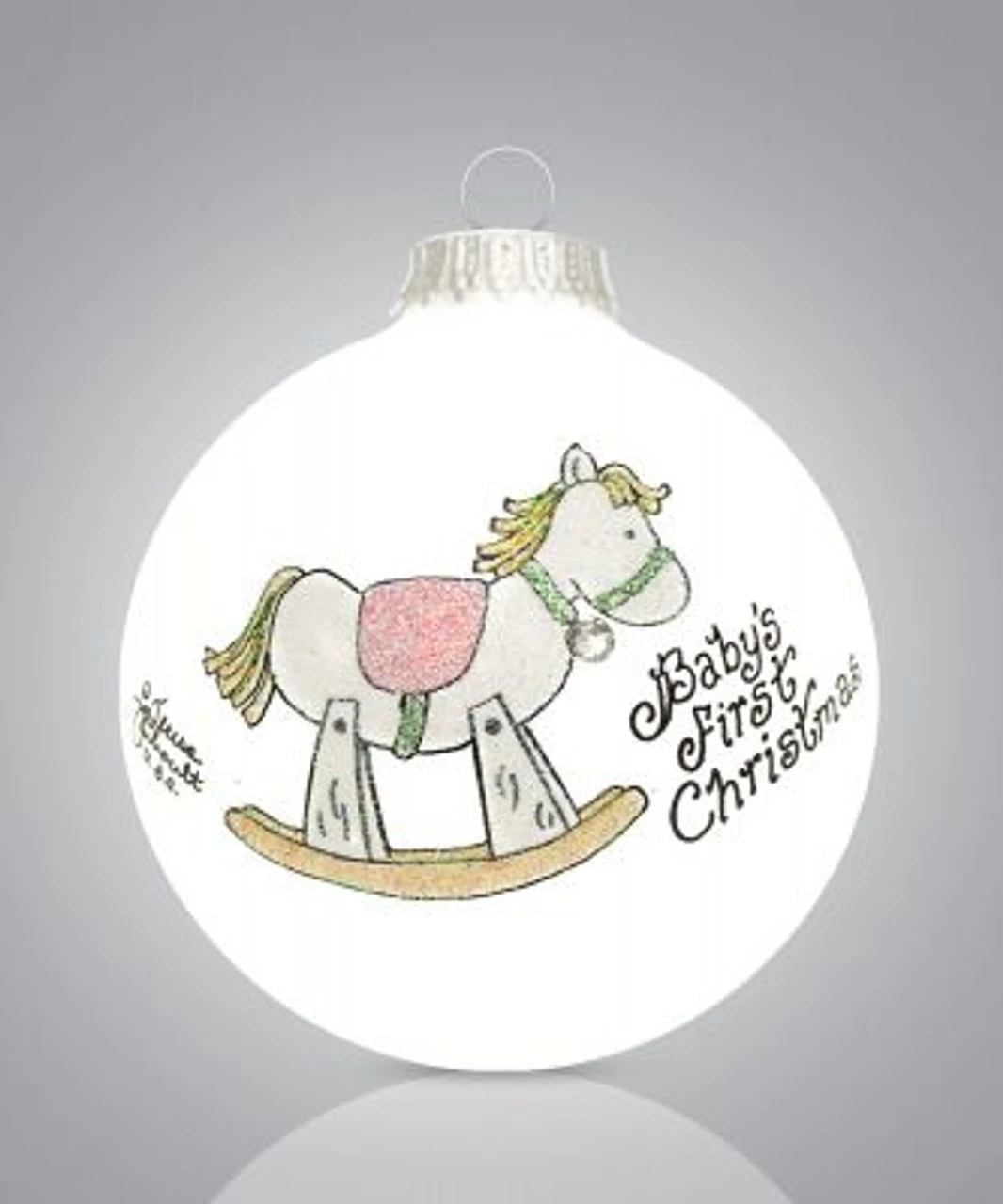 Heart Gifts By Teresa - Pink Rocking Horse Ornament 2 Heart Gifts By Teresa - Pink Rocking Horse Ornament - Image 2