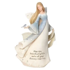 Bluebird Happiness Heavenly Blessings Angel Figurine
