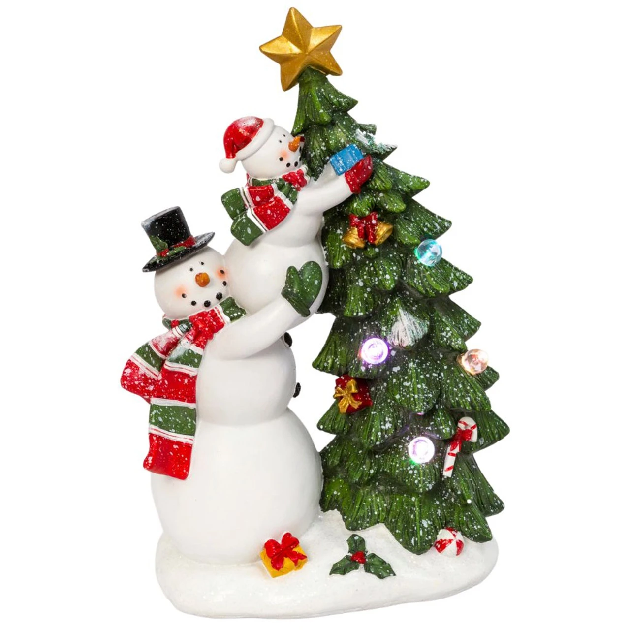 LED Snowmen Decorate Christmas Tree Figurine 1 LED Snowmen Decorate Christmas Tree Figurine