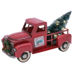 Antique Metal Red Truck