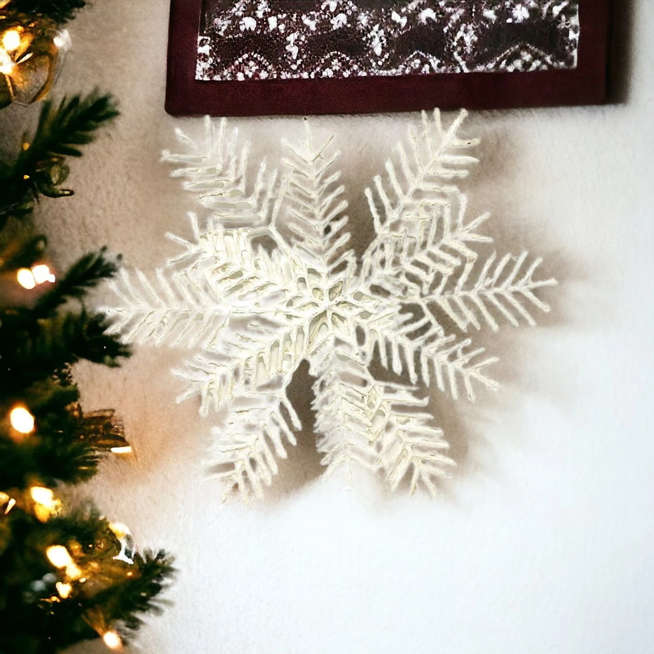 Large Paper Snowflake Wall Decor 2 Large Paper Snowflake Wall Decor - Image 2