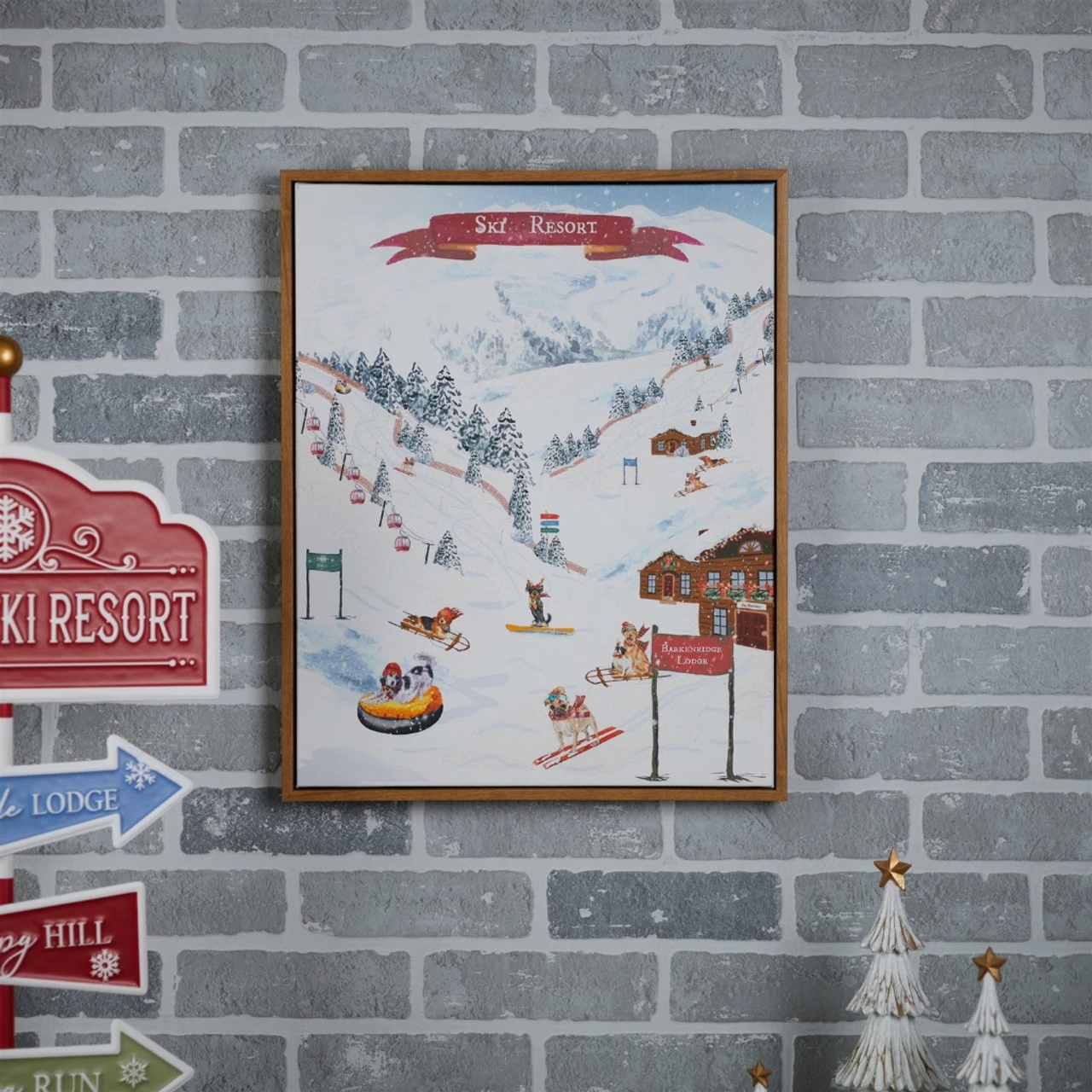 Ski Dogs Print 2 Ski Dogs Print - Image 2