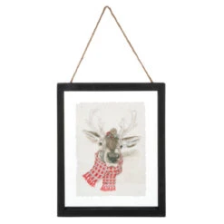 Winter Woodland Deer In Frame