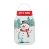 Let It Snow Snowman Mason Jar Metal Sign