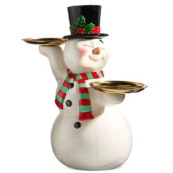Retro Snowman Cake Plate