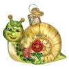Old World Christmas - Smiley Snail Glass Ornament