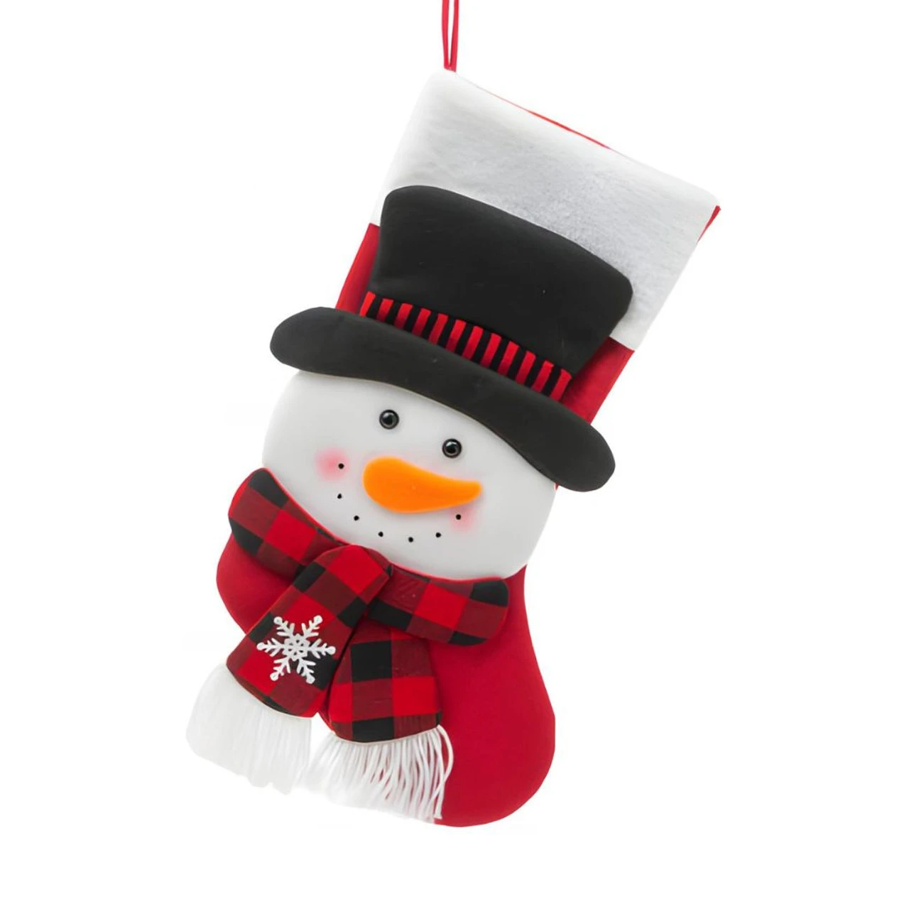 Snowman With Hat And Scarf Holiday Stocking 1 Snowman With Hat And Scarf Holiday Stocking