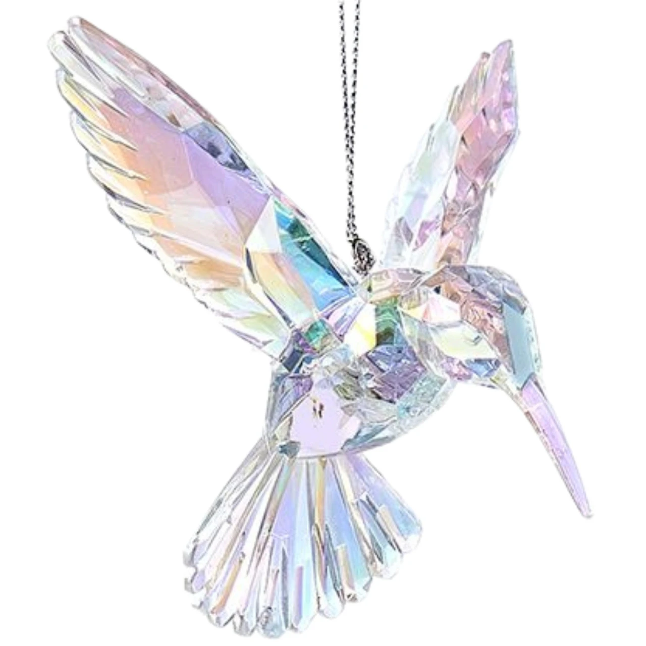 Kurt Adler Clear Iridescent Hummingbird Ornament 1 Kurt Adler Clear Iridescent Hummingbird Ornament