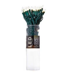 Kurt Adler Warm White LED String Lights 50 Bulbs 25 Feet Long