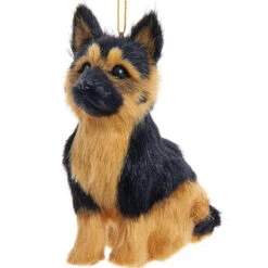 Kurt Adler Furry German Shepherd Dog Ornament