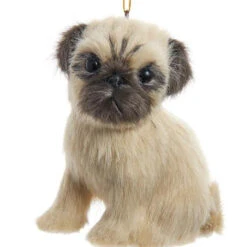 Kurt Adler Furry Pug Dog Ornament
