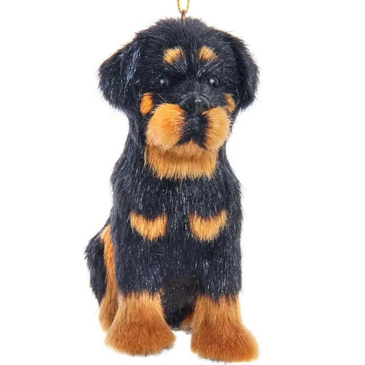 Kurt Adler Furry Rottweiler Dog Ornament 1 Kurt Adler Furry Rottweiler Dog Ornament