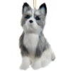 Kurt Adler Furry Husky Dog Ornament