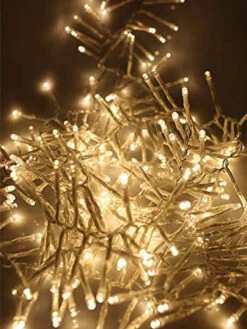 Lumineo 1512 LED Warm White Cluster Lights Transparent Wire -Christmas Loft Shop 1512WarmTrans3 04070.1543509480