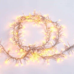 Lumineo 1512 LED Warm White Cluster Lights Transparent Wire -Christmas Loft Shop 1512WarmTrans6 11732.1543509485