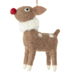 Felt Red Nose Reindeer Ornament
